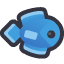 fish blue